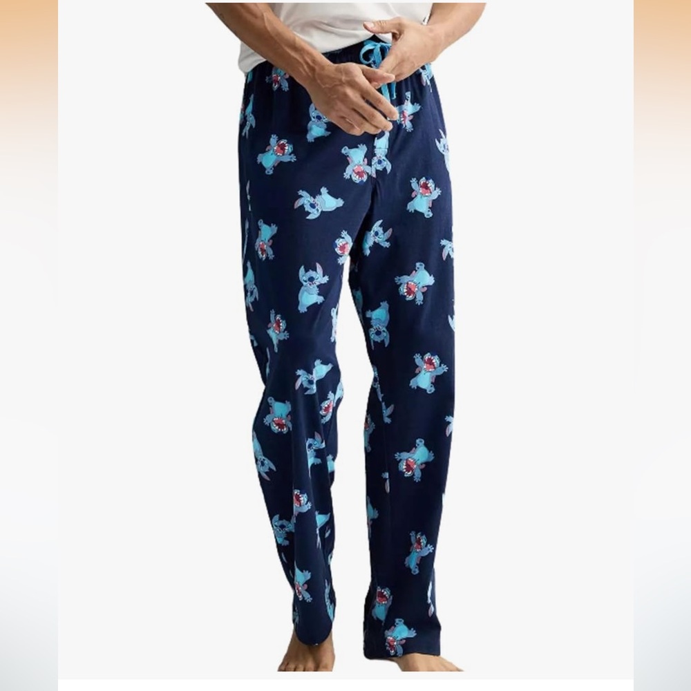 Disney Mens Lounge Pants Stitch Pajama Bottoms NWOT Size XL